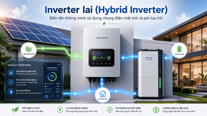 Inverter Điện Mặt Trời Là Gì? Cách Chọn Inverter Phù Hợp Cho Gia Đình inverter hybrid