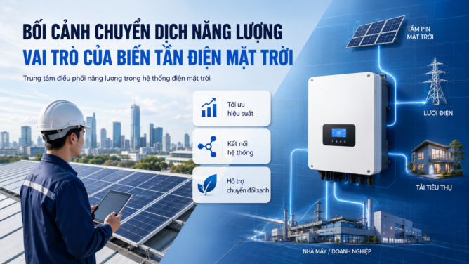 vai trò của biến tần trong hệ thống điện mặt trời